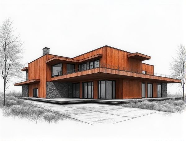 Industrial Home Design with Corten Steel Cladding: Stylish Manufacturing Spaces Defined by Durable Materials