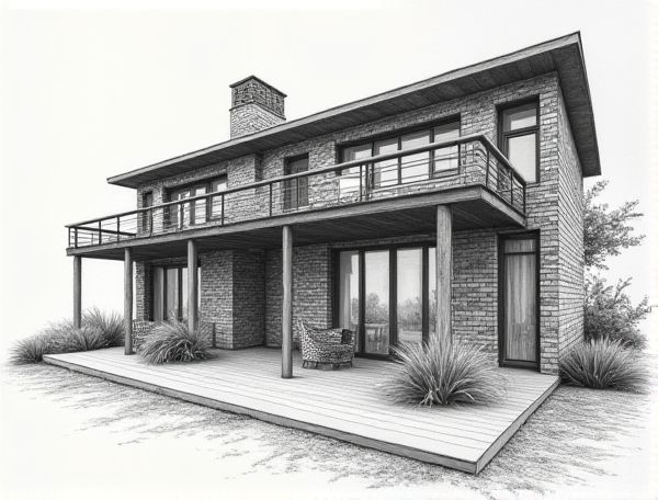 Industrial Home Design: Showcasing Exposed Brick and Copper Piping Inspired by Manufacturing Spaces