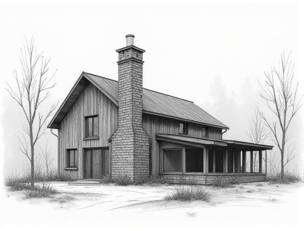Industrial Home Design with Exposed Brick Chimney: Achieving Authentic Manufacturing Style