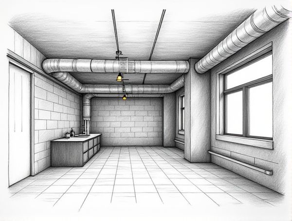 Industrial Home Design: Showcasing Exposed Ductwork and Edison Bulbs Inspired by Manufacturing Spaces