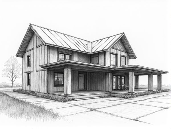Industrial Home Design Showcasing Exposed I-Beam Structures in Modern Manufacturing Spaces