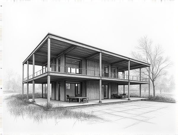 Industrial Home Design with Exposed Steel Trusses: Blending Manufacturing Heritage and Modern Aesthetics