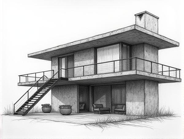 Industrial Home Design Featuring Oxidized Steel Staircases: A Modern Approach to Manufacturing-Inspired Interiors