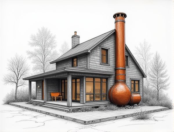 Industrial Home Design: Exploring Patinated Copper Ductwork in Modern Manufacturing Spaces