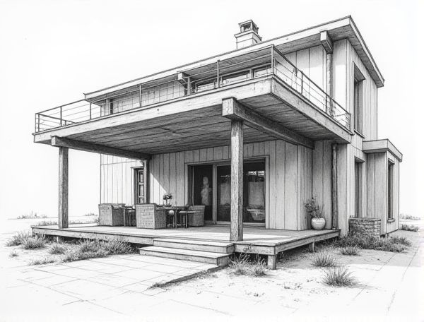 Industrial Loft Home Design with Exposed I-Beams: A Modern Take on Manufacturing Heritage