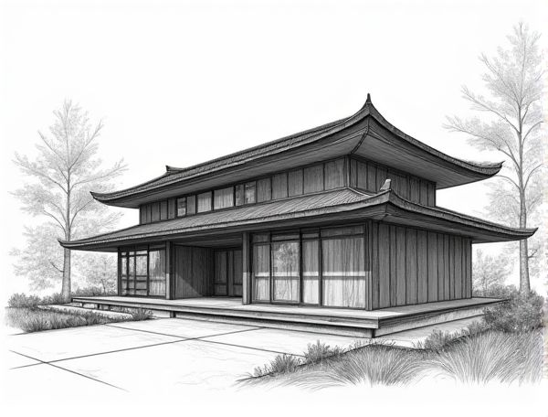 Japanese Home Design Featuring Shou Sugi Ban Exterior Cladding in Modern Manufacturing