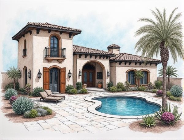 Mediterranean Home Design: Hand-Painted Ceramic Tile Backsplashes for Distinctive Style in Modern Manufacturing