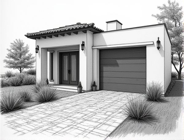 Mediterranean Home Design Featuring Imported Encaustic Tiles in Modern Manufacturing