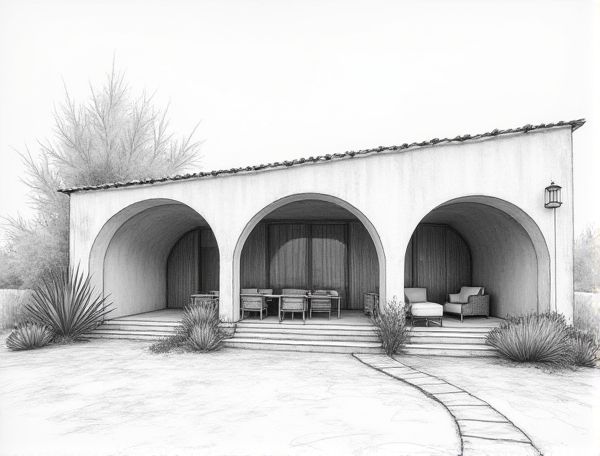 Mediterranean Home Design in Manufacturing: Limewashed Finishes and Curved Alcove Features