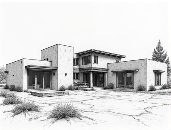Mediterranean Home Design with Rammed Earth Walls: Sustainable Manufacturing and Timeless Aesthetics