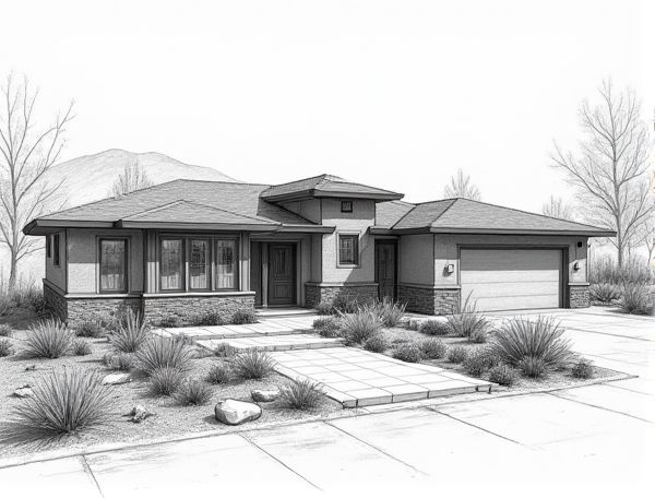 Mediterranean Home Design with Xeriscape Principles in Sustainable Manufacturing