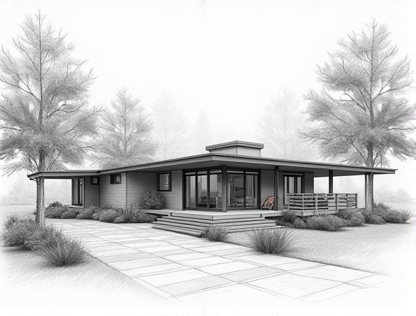 Mid-Century Modern Home Design: Fusing Biophilic Elements with Sustainable Manufacturing Practices