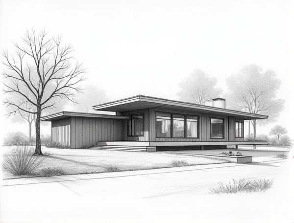 Mid-Century Modern Home Design Featuring Butterfly Roofs in Prefabricated Manufacturing