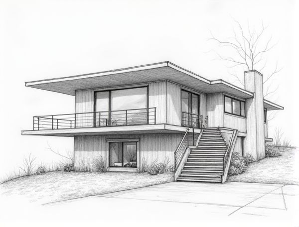Exploring Mid-Century Modern Home Design: The Role of Cantilevered Staircases in Manufacturing Excellence