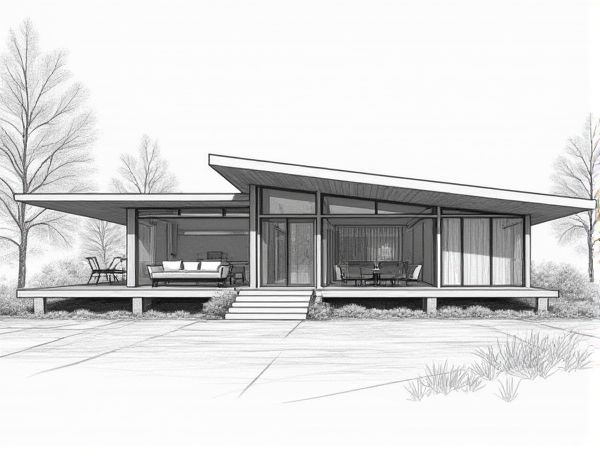 Mid-Century Modern Home Design Featuring Clerestory Glazing in Contemporary Manufacturing Practices