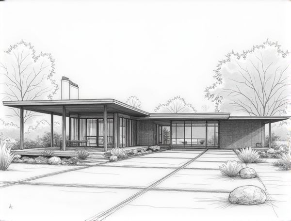 Mid-Century Modern Home Design Featuring the Eichler Atrium: A Guide to Its Influence in Modern Home Manufacturing
