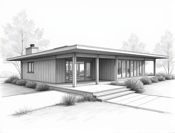 Mid-Century Modern Home Design: Eichler-Inspired Post-and-Beam Architectural Elements in Modern Manufacturing