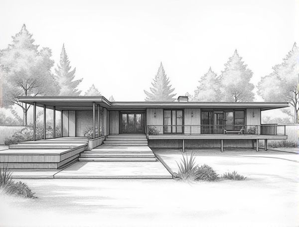 Mid-century Modern Home Design: Incorporating Eichler-Style Atriums into Modern Home Manufacturing