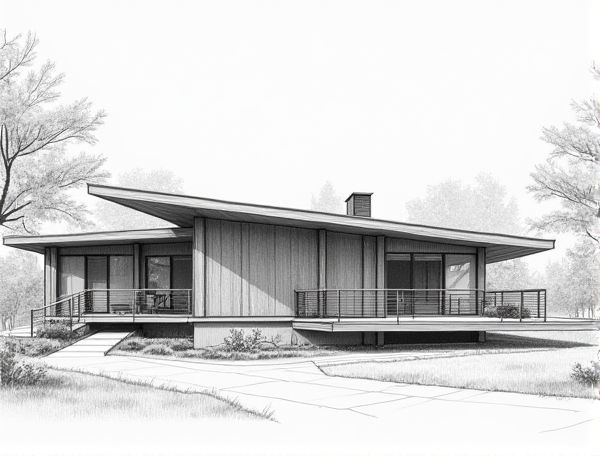 Mid-century Modern Home Design Featuring Biowalls: Sustainable Innovations and Manufacturing Practices