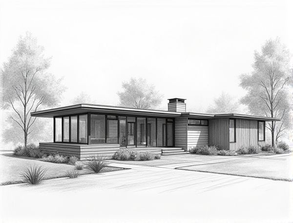 Mid-Century Modern Home Design: Achieving Net-Zero Energy Efficiency in Manufacturing