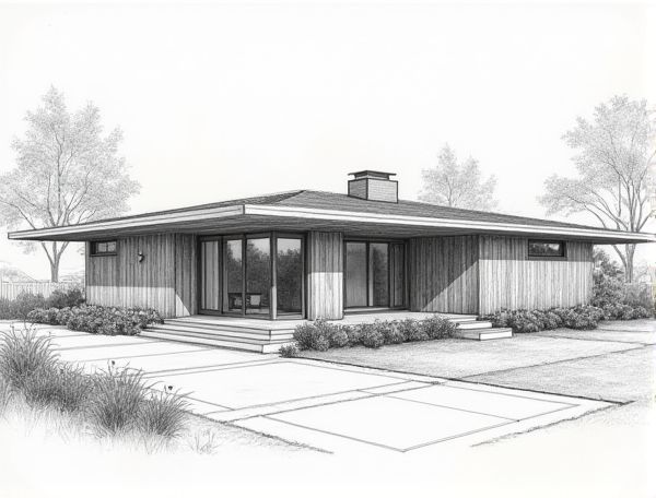 Mid-century Modern Home Design Meets Radiant Floor Heating Solutions in Manufacturing