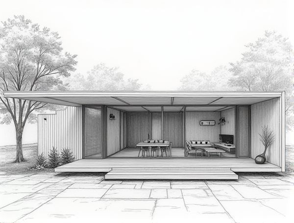Exploring Mid-Century Modern Home Design Featuring Sunken Living Rooms in Contemporary Manufacturing