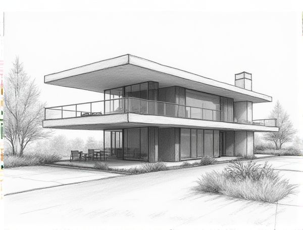 Minimalist Home Design Featuring Cantilevered Glass Balconies: A Modern Approach to Manufacturing