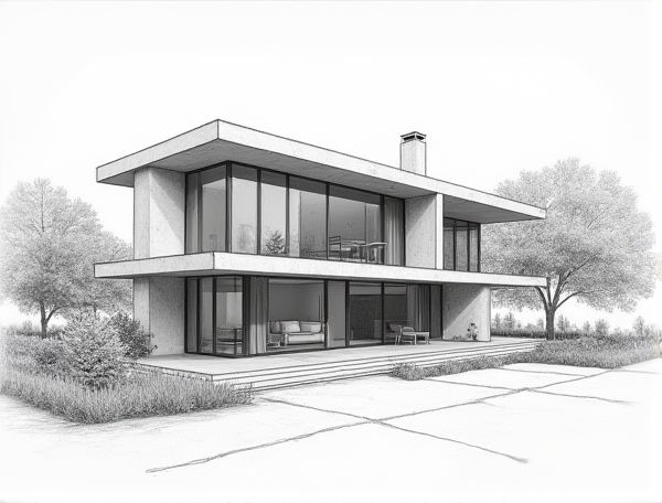 Minimalist Home Design Featuring Smart Glass Walls for Modern Manufacturing