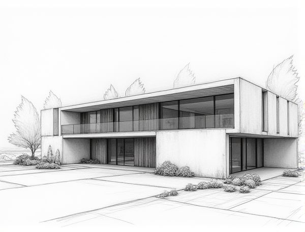Minimalist Home Design Featuring Kinetic Facade Elements in Modern Manufacturing