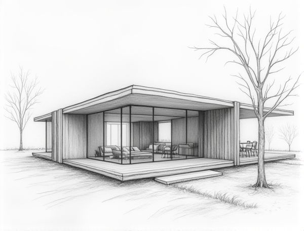 Minimalist Home Design Featuring Kinetic Partition Walls in Modern Manufacturing