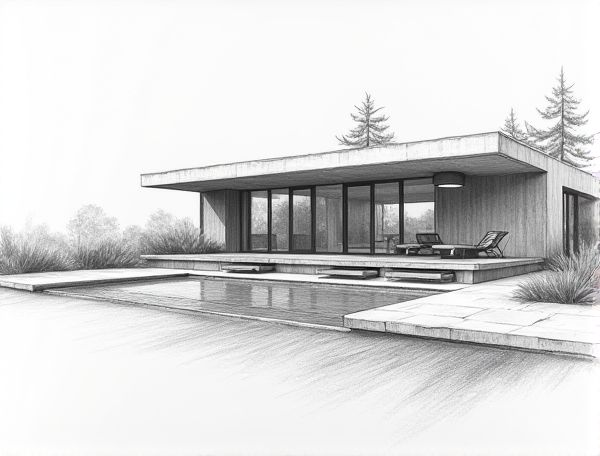Minimalist Home Design Featuring Negative Edge Pools: Innovations in Modern Pool Manufacturing