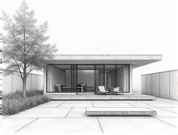 Minimalist Home Design with Polished Concrete Floors for Modern Manufacturing Spaces
