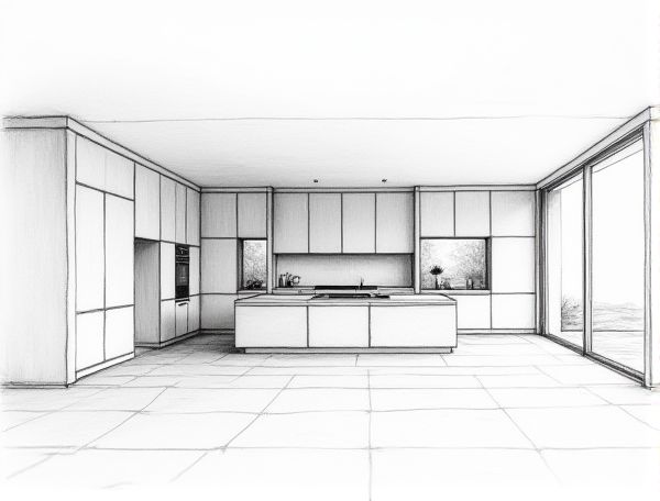 Minimalist Home Design: Seamless Corian Kitchen Cabinetry and Streamlined Manufacturing Solutions