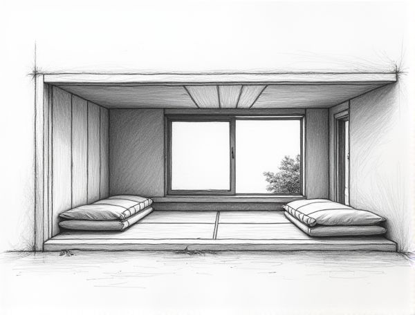Minimalist Home Design Featuring Tatami Mat Rooms in Modern Manufacturing