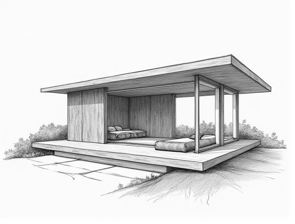 Minimalist Home Design Featuring Tatami Platform Rooms for Modern Manufacturing Spaces
