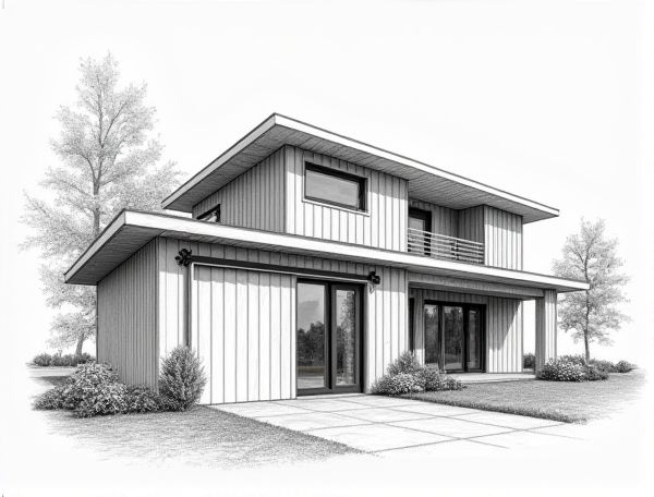 Modern Farmhouse Home Design: Featuring Sliding Barn Doors and Black Hardware in Manufacturing