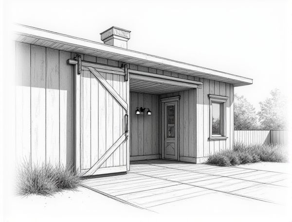 Modern Farmhouse Home Design: Vintage Barn Door Hardware in Manufacturing Trends