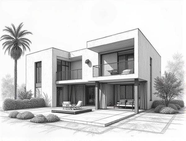 Moroccan Riad Home Design Featuring Solar Desalination Innovations in Sustainable Manufacturing