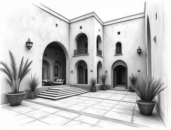 Moroccan Riad Home Design with Tadelakt Plaster: Traditional Craftsmanship Meets Modern Manufacturing