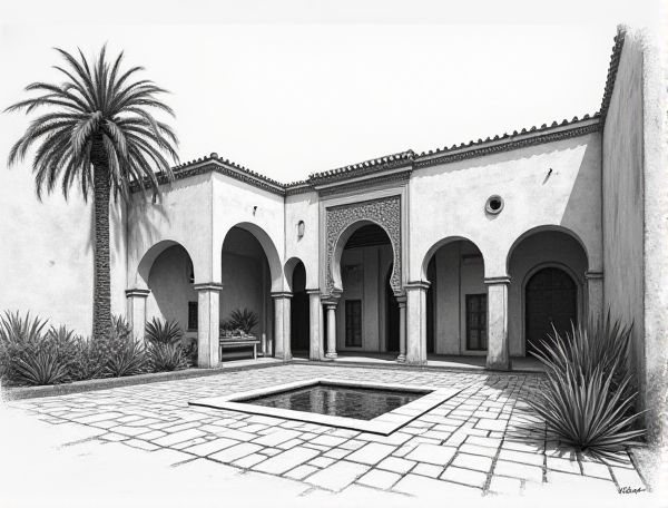 Moroccan Riad Home Design Featuring Zellige Tile Courtyards: Artistic Craftsmanship and Manufacturing Traditions