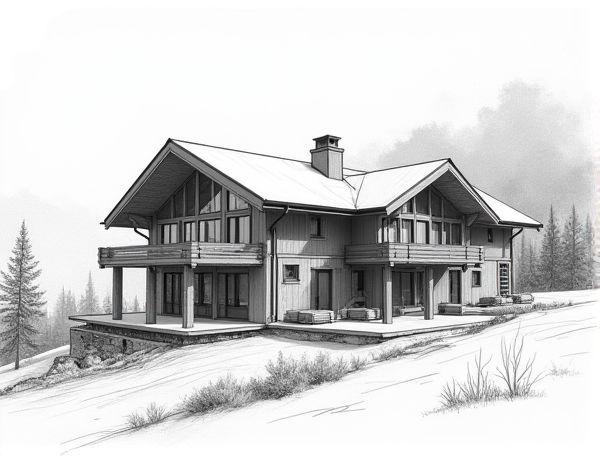 Mountain Chalet Home Design: Manufacturing Triple-Glazed Panoramic Window Styles for Superior Comfort and Efficiency