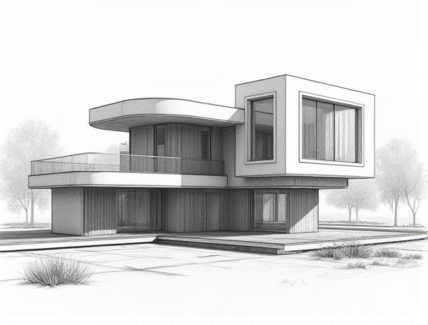 Neo-Futurist Home Design Featuring Kinetic Facade Systems in Modern Manufacturing
