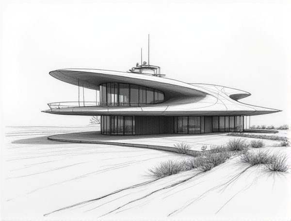 Neo-Futuristic Home Design: Harnessing Aerodynamic Rooftop Turbines for Sustainable Manufacturing