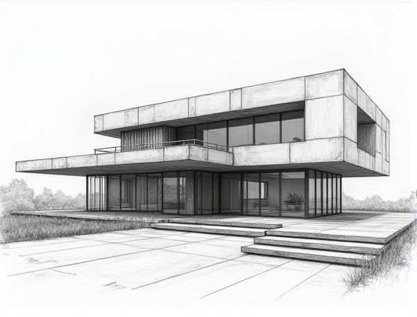 Neofuturistic Home Design Featuring Kinetic Facade Panels in Modern Manufacturing