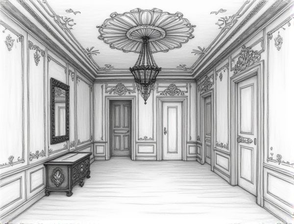 Parisian Apartment Home Design: The Artistry of Ornate Ceiling Medallions in Modern Manufacturing