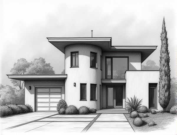 Exploring Postmodern Home Design: Faux-Italianate Trompe l'Oeil Muraling in Modern Manufacturing