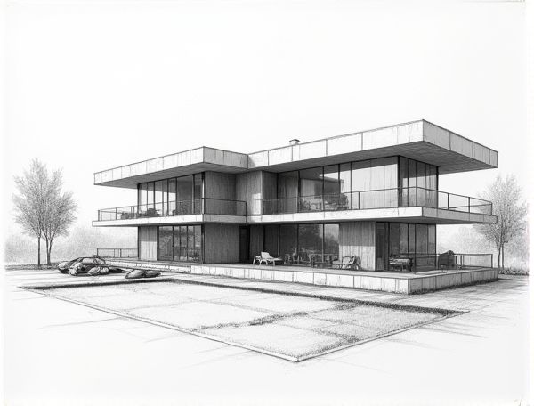 Postmodern Home Design Showcasing Fragmented Mirror Facades in Contemporary Manufacturing