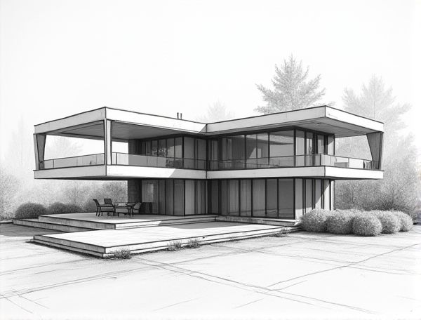 Postmodern Home Design: Exploring Geometric Acrylic Panels in Modern Manufacturing