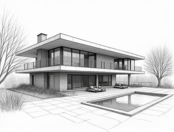 Postmodern Home Design Featuring Advanced Air-Purifying Wall Technology in Modern Manufacturing