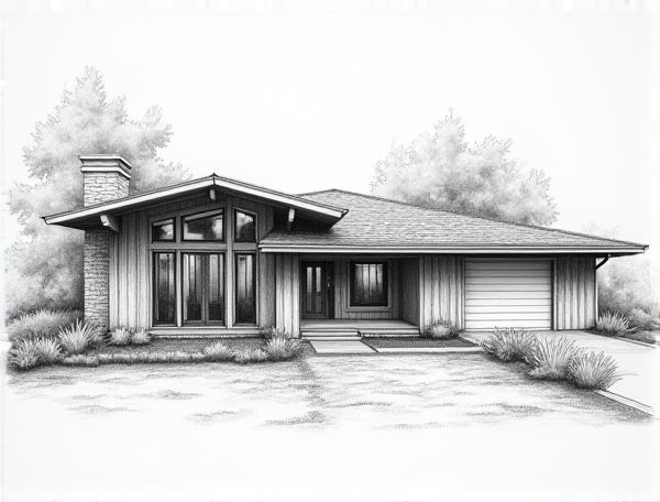 Prairie-Style Home Design: Showcasing Built-in Art Glass Windows in Modern Manufacturing